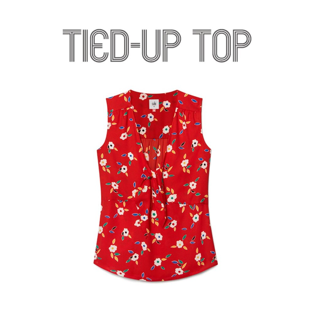 5734 Tied-Up Top : Spring '20 Size Large- EUC
